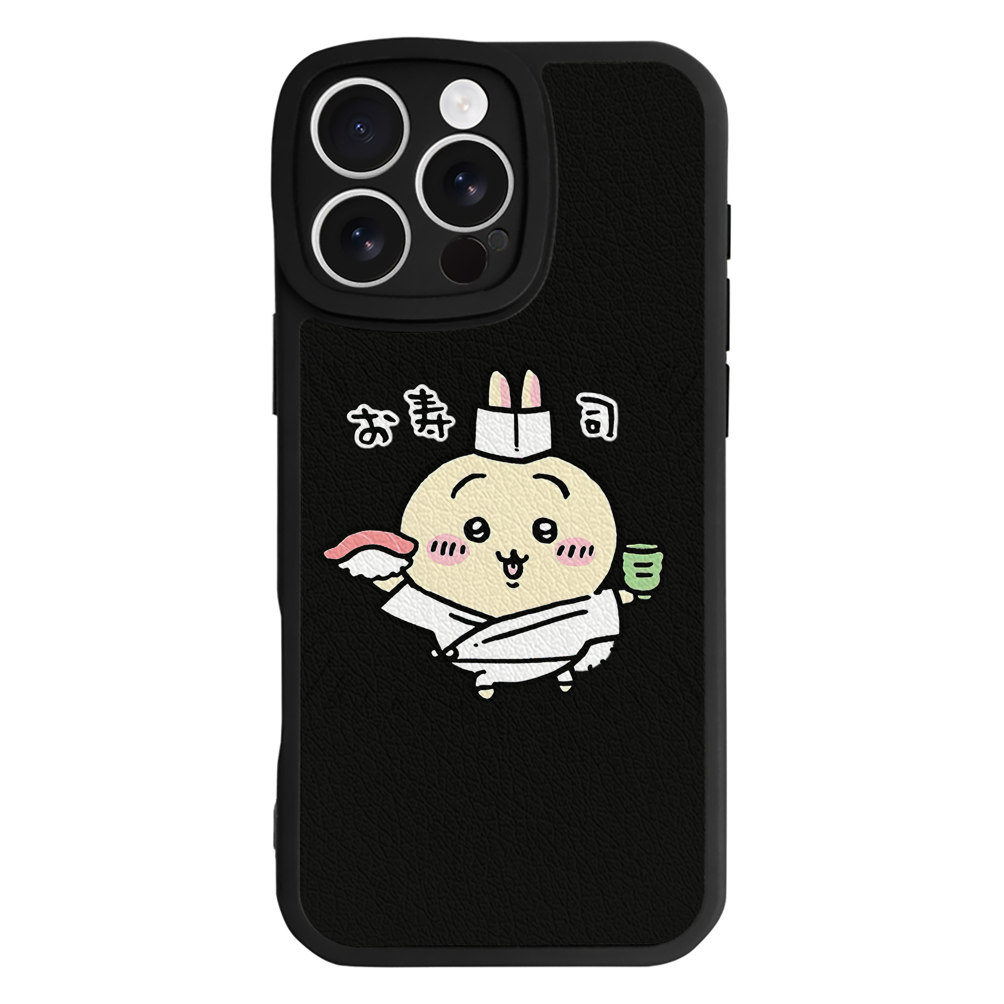 （画像用） ちいかわ うさぎ Chii-kawa usagi 【iPhone 16シリーズ対応】シリコンスマホケース（レザー調） 材質：シリコン